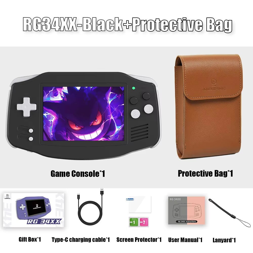 ANBERNIC RG34XX Retro Handheld Console | Portable 64Bit Gaming