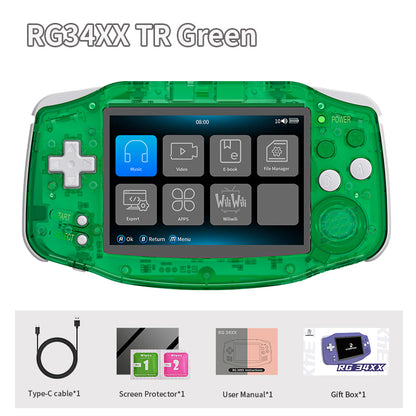 ANBERNIC RG34XX Retro Handheld Console | Portable 64Bit Gaming